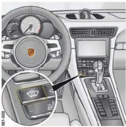 PORSCHE 911 GT3 (2015) - 关闭 “A/C MAX”(空调最高档)模式 - 1
