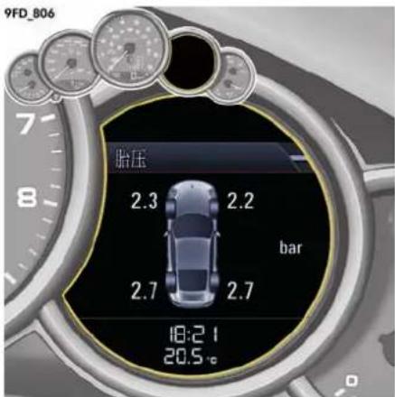 9FD_806 胎压 2.3 2.2 bar 2.7 2.7 18:2 1 20.5 °