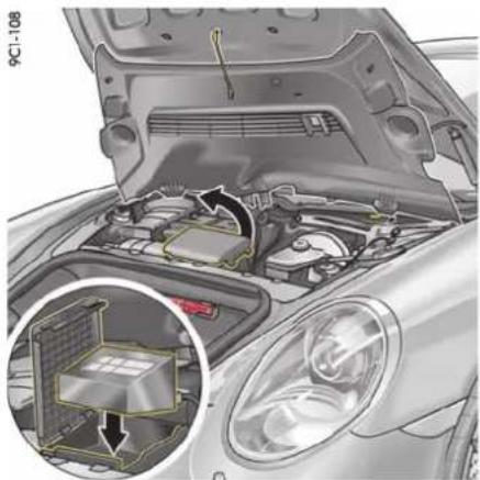PORSCHE 911 Carrera (2016) - 取出轮胎充气泵 - 2