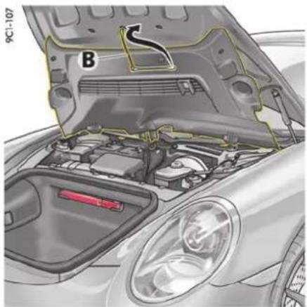 PORSCHE 911 Carrera (2016) - 取出轮胎充气泵 - 1