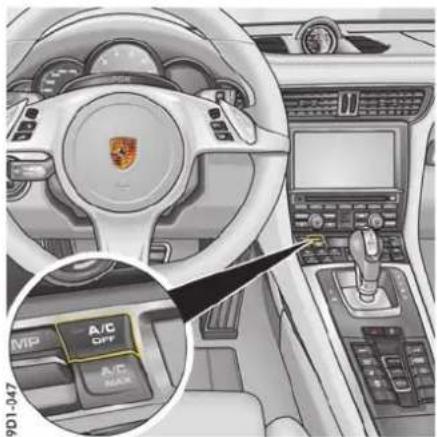 PORSCHE 911 Carrera (2016) - 有关用电设备自动关闭的信息 - 1