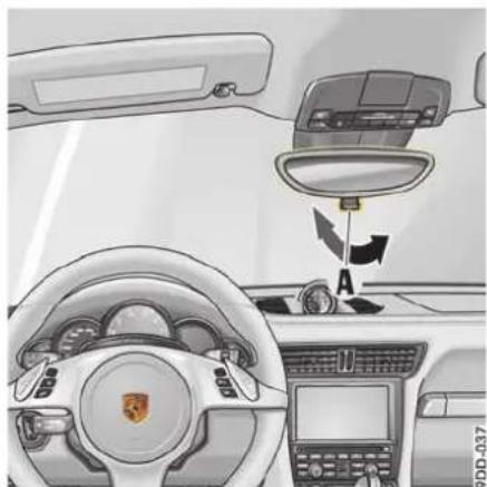 PORSCHE 911 Targa (2016) - 作为停车辅助功能向下转动后视镜玻璃 - 1