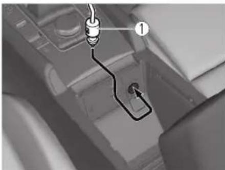MAZDA 3 Hatchback (2021) - Connecting the accessory socket - 1