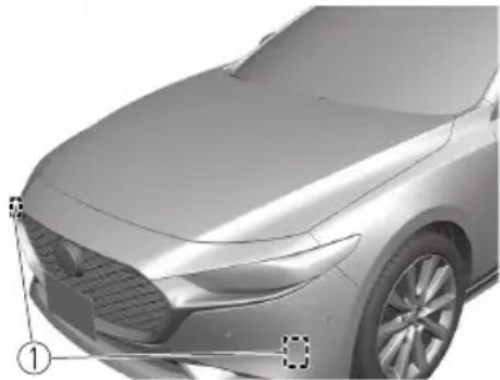 MAZDA 3 Hatchback (2021) - ▼ Front Side Radar Sensor - 1