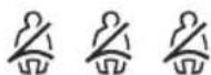 MAZDA 3 Hatchback (2021) - ▼ Seat Belt Warning Light (Rear seat) (Red) - 1