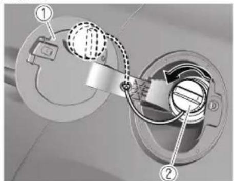 Technical diagram showing mechanical assembly with numbered components, likely illustrating a valve or connector mechanism.