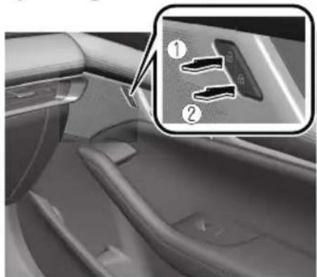 MAZDA 3 Hatchback (2021) - Door-lock switch on driver's and front passenger's door - 2