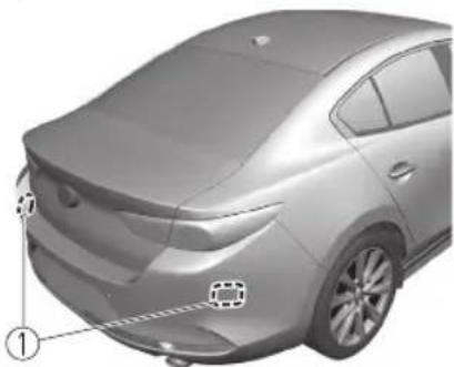 MAZDA 3 Hatchback (2021) - ▼ Rear Side Radar Sensor - 1