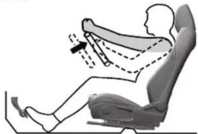 MAZDA 3 Hatchback (2021) - Adjusting the steering wheel position - 1