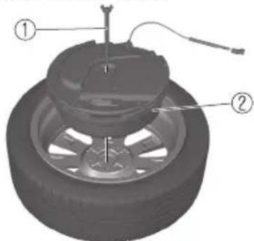 MAZDA 3 Hatchback (2021) - (Vehicles with flat tire hold-down bolt and with sub-woofer for 5-door)) - 1