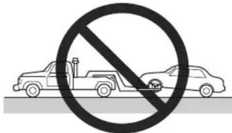 Prohibition sign showing a vehicle with a right-hand side and a car below, indicating no parking or traffic restriction.