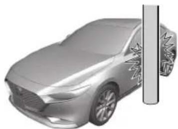 MAZDA 3 Hatchback (2021) - Limitations to side collision detection: - 1
