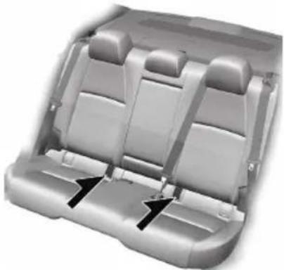 MAZDA 3 Hatchback (2021) - ISOFIX/LATCH ^*1 lower anchor location - 1