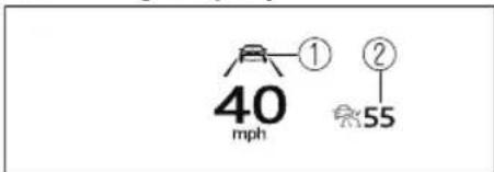 40 mph ① ② 55