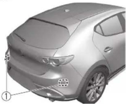 MAZDA 3 Hatchback (2021) - ▼ Rear Side Radar Sensor - 2