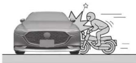 MAZDA 3 Hatchback (2021) - Limitations to side collision detection: - 2