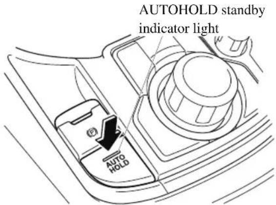 MAZDA CX-9 (2021) - ▼ To Turn On AUTOHOLD System - 1