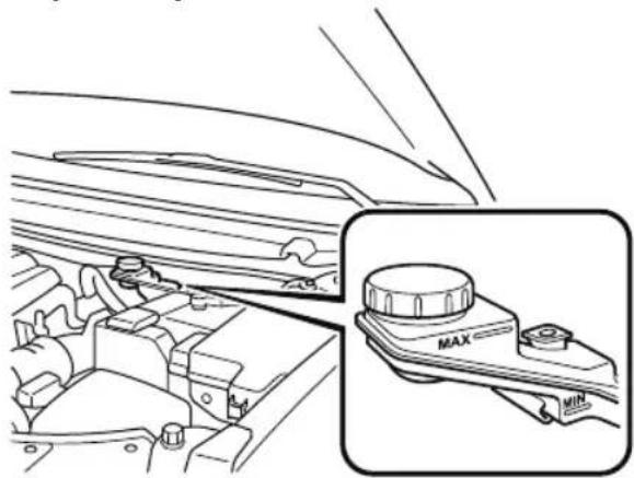 MAZDA CX-9 (2021) - If the brake fluid level is low, have the brakes inspected: - 1
