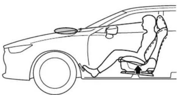MAZDA CX-9 (2021) - Adjusting the seat height - 2