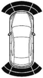 MAZDA CX-9 (2021) - ▼ Sensor Detection Range - 9