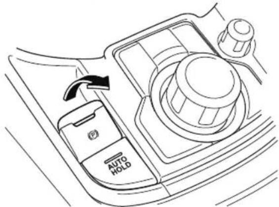 MAZDA CX-9 (2021) - When applying the parking brake - 1