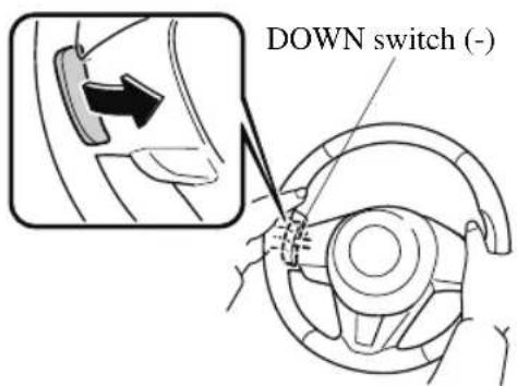 MAZDA CX-9 (2021) - Using steering shift switch\* - 1