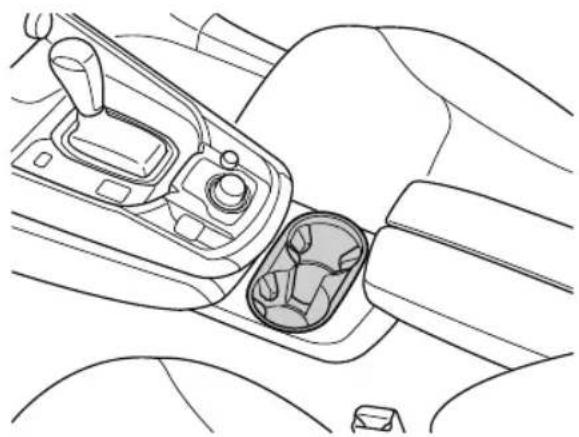 MAZDA CX-9 (2021) - Do not put anything other than cups or drink cans in cup holders: - 1