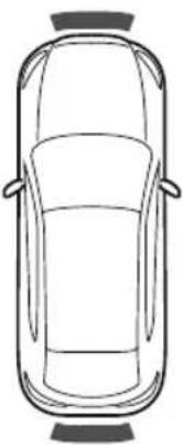 MAZDA CX-9 (2021) - ▼ Sensor Detection Range - 4