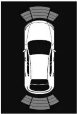 MAZDA CX-9 (2021) - ▼ Sensor Detection Range - 2