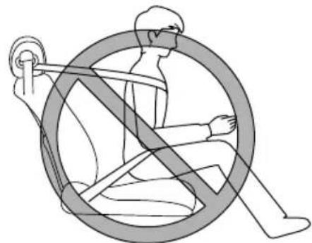MAZDA CX-9 (2021) - Do not allow an occupant in the front passenger's seat to sit with a posture which makes it difficult for the front passenger occupant classification sensor to detect the occupant correctly: - 4
