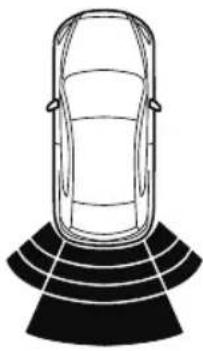 MAZDA CX-9 (2021) - ▼ Sensor Detection Range - 2
