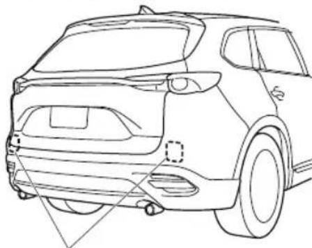 MAZDA CX-9 (2021) - Radar Sensors (Rear)\* - 1