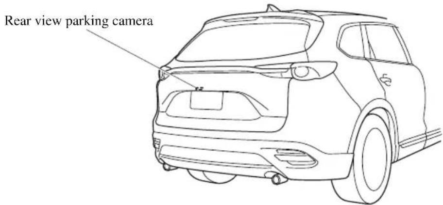 MAZDA CX-9 (2021) - ▼ Rear View Parking Camera Location - 1