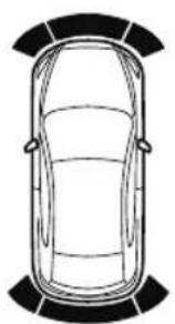 MAZDA CX-9 (2021) - ▼ Sensor Detection Range - 12