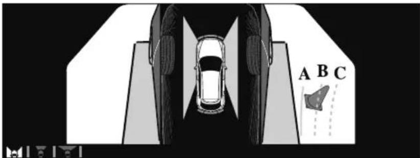 MAZDA CX-9 (2021) - How to use the projected vehicle path line function - 1