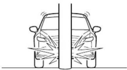 MAZDA CX-9 (2021) - Limitations to front/near front collision detection: - 1