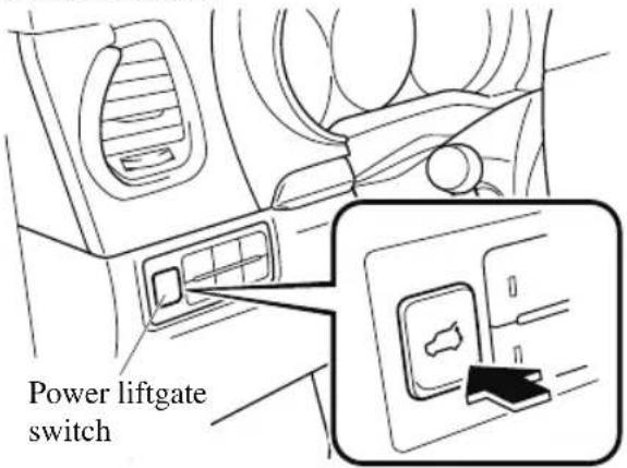 MAZDA CX-9 (2021) - Operation from the driver's seat (To open/close) - 1