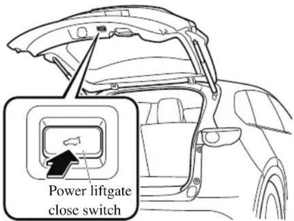 MAZDA CX-9 (2021) - Operation from outside (To close) - 1