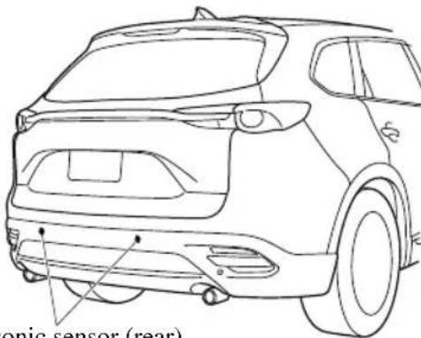 MAZDA CX-9 (2021) - Ultrasonic Sensor (Rear)\* - 1
