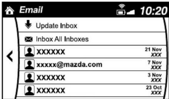 MAZDA MX-5 (2020) - Example of use (verify unread E-mail) - 1