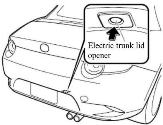 Electric trunk lid opener