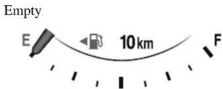 Empty E 10 km F