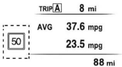 MAZDA MX-5 (2020) - ▼ Traffic Sign Recognition System (TSR) Display\* - 1