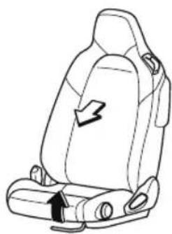 MAZDA MX-5 (2020) - Adjusting the seat position forward and back (sliding) - 1
