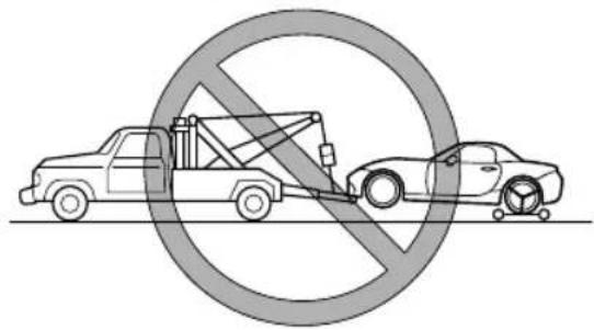 Prohibition sign showing a truck and car with a diagonal line, indicating no restriction or prohibition.