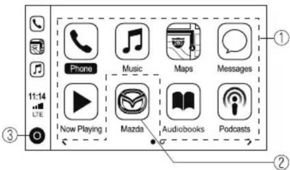Phone Music Maps Messages Now Playing Mazda Audiobooks Podcasts