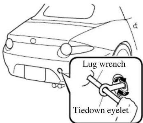 Lug wrench Tiedown eyelet