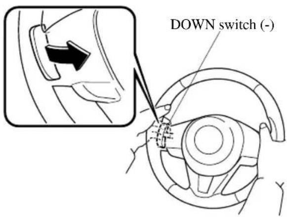 DOWN switch (-)