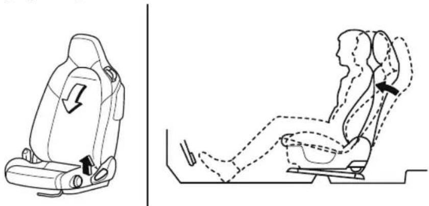 MAZDA MX-5 (2020) - Adjusting the seatback angle (reclining) - 1
