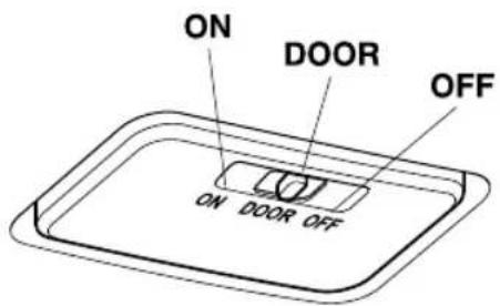 ON DOOR OFF ON DOOR OFF